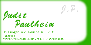 judit paulheim business card